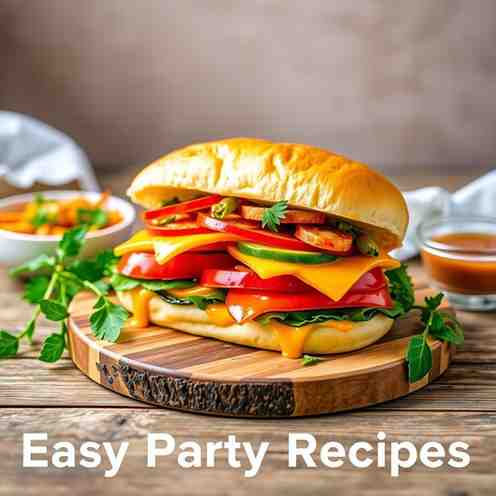 Loaded Pub Veggie Sandwich - Easy Party Recipes